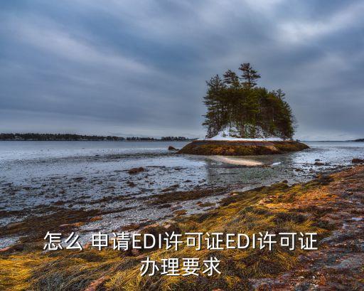 怎么 申請EDI許可證EDI許可證辦理要求
