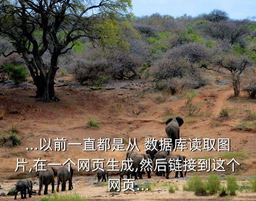 ...以前一直都是從 數(shù)據(jù)庫讀取圖片,在一個網(wǎng)頁生成,然后鏈接到這個網(wǎng)頁...