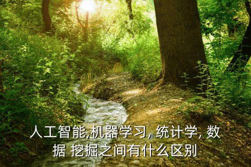 人工智能,機器學(xué)習(xí), 統(tǒng)計學(xué), 數(shù)據(jù) 挖掘之間有什么區(qū)別