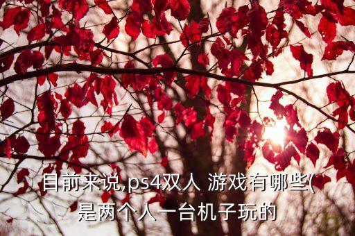 目前來(lái)說(shuō),ps4雙人 游戲有哪些(是兩個(gè)人一臺(tái)機(jī)子玩的