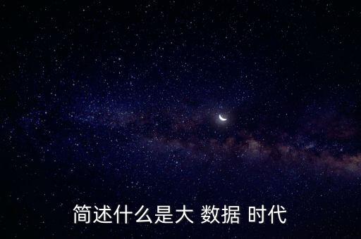 簡(jiǎn)述什么是大 數(shù)據(jù) 時(shí)代