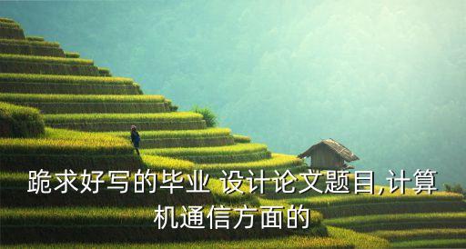 跪求好寫的畢業(yè) 設(shè)計(jì)論文題目,計(jì)算機(jī)通信方面的
