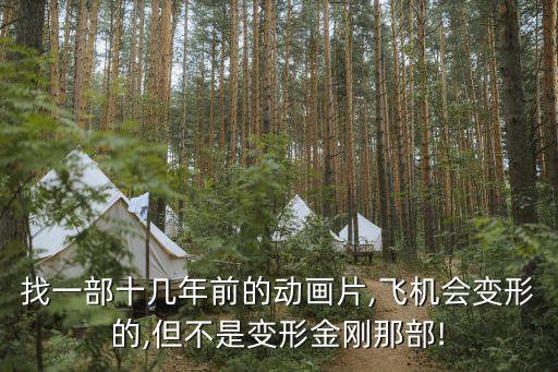 找一部十幾年前的動(dòng)畫片,飛機(jī)會(huì)變形的,但不是變形金剛那部!