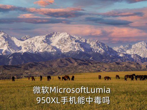 微軟MicrosoftLumia 950XL手機能中毒嗎
