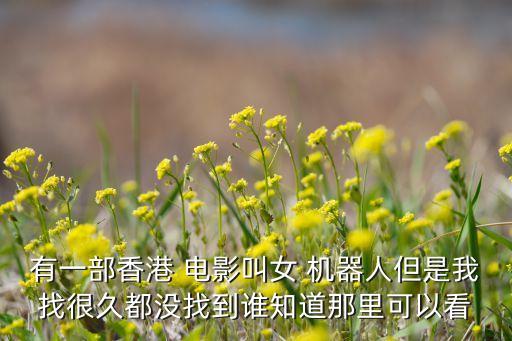 叫小艾的女機(jī)器人電影,一部女機(jī)器人電影叫什么