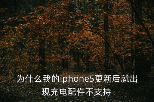 為什么我的iphone5更新后就出現(xiàn)充電配件不支持