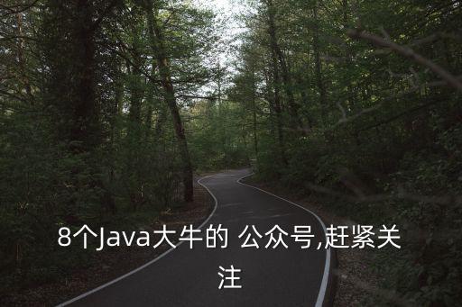 8個Java大牛的 公眾號,趕緊關(guān)注