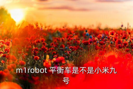 m1robot 平衡車是不是小米九號(hào)