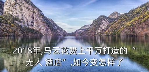 2018年,馬云花費上千萬打造的“無人 酒店”,如今變怎樣了