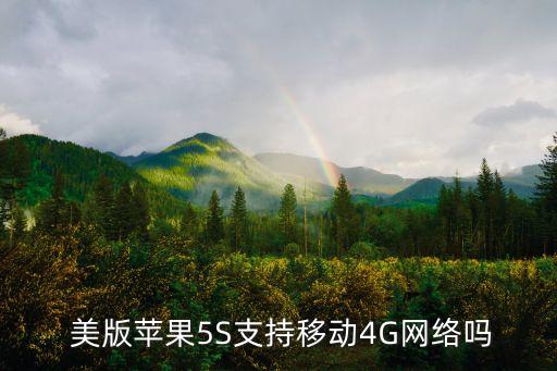  美版蘋(píng)果5S支持移動(dòng)4G網(wǎng)絡(luò)嗎