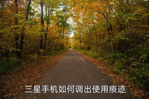  三星手機(jī)如何調(diào)出使用痕跡