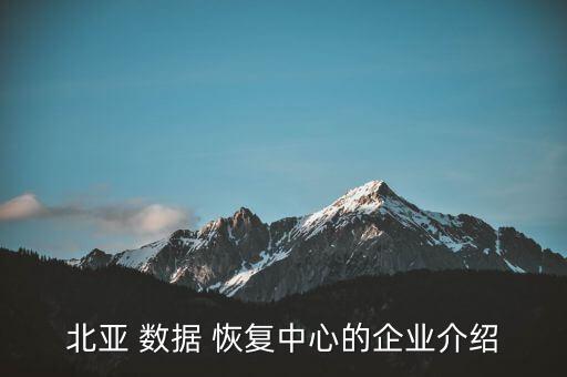 北亞 數(shù)據(jù) 恢復(fù)中心的企業(yè)介紹