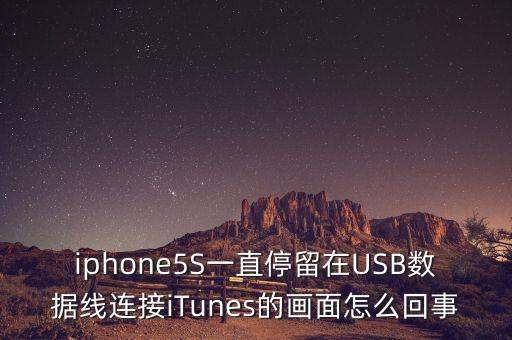 iphone5S一直停留在USB數(shù)據(jù)線連接iTunes的畫面怎么回事