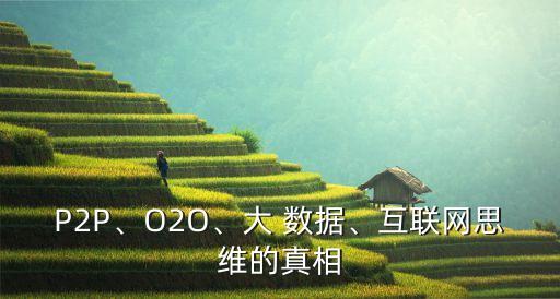 P2P、O2O、大 數(shù)據(jù)、互聯(lián)網(wǎng)思維的真相