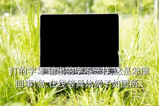 打的字與 輸出的字不一樣,這是怎麼回事!急,在線等具體例子如圖所...
