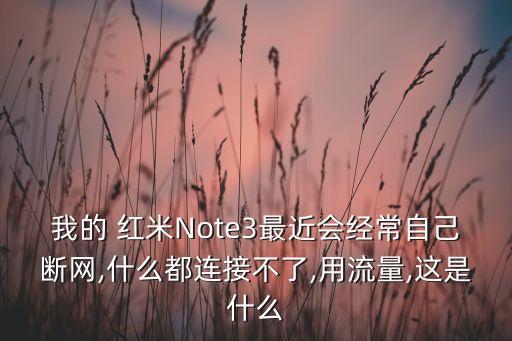 紅米note3用不了數(shù)據(jù)