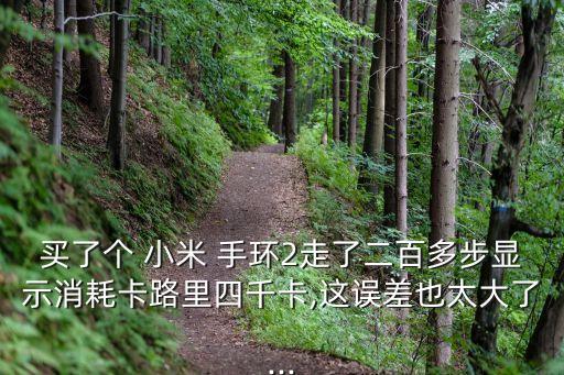 買了個(gè) 小米 手環(huán)2走了二百多步顯示消耗卡路里四千卡,這誤差也太大了...