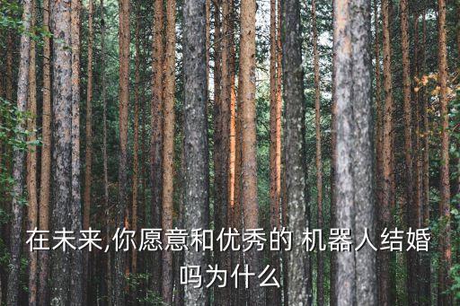 在未來,你愿意和優(yōu)秀的 機器人結(jié)婚嗎為什么