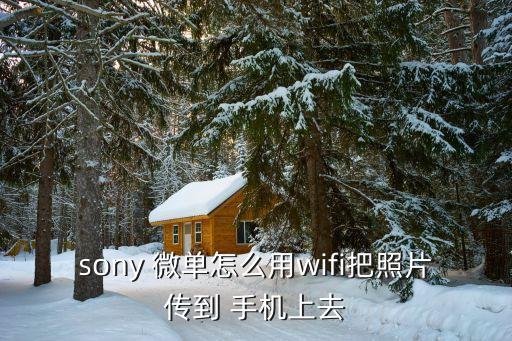 sony 微單怎么用wifi把照片傳到 手機(jī)上去