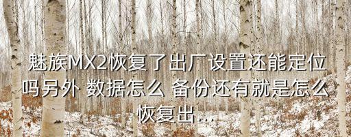  魅族MX2恢復(fù)了出廠設(shè)置還能定位嗎另外 數(shù)據(jù)怎么 備份還有就是怎么恢復(fù)出...