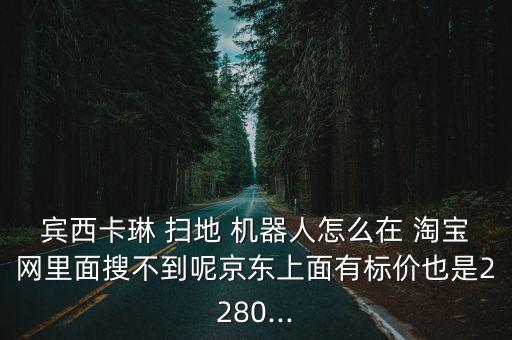 賓西卡琳 掃地 機(jī)器人怎么在 淘寶網(wǎng)里面搜不到呢京東上面有標(biāo)價(jià)也是2280...