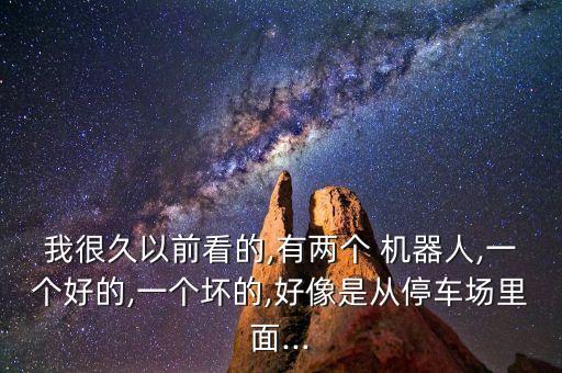 我很久以前看的,有兩個(gè) 機(jī)器人,一個(gè)好的,一個(gè)壞的,好像是從停車場(chǎng)里面...