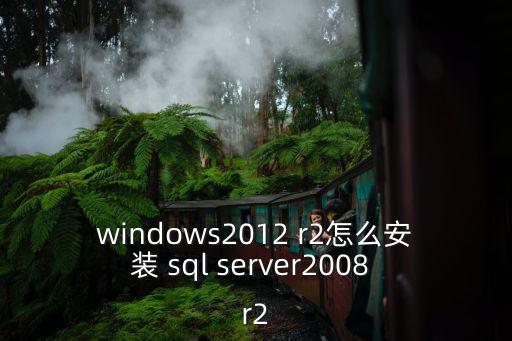 windows2012 r2怎么安裝 sql server2008 r2