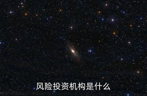 風險投資機構是什么