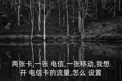 兩張卡,一張 電信,一張移動,我想開 電信卡的流量,怎么 設(shè)置