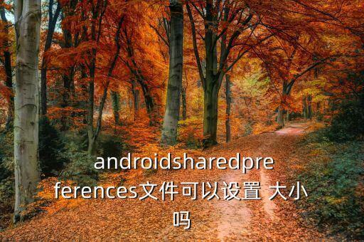  androidsharedpreferences文件可以設(shè)置 大小嗎