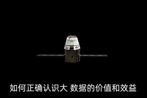 如何正確認(rèn)識(shí)大 數(shù)據(jù)的價(jià)值和效益