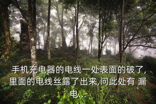  手機(jī)充電器的電線(xiàn)一處表面的破了,里面的電線(xiàn)絲露了出來(lái),問(wèn)此處有 漏電...