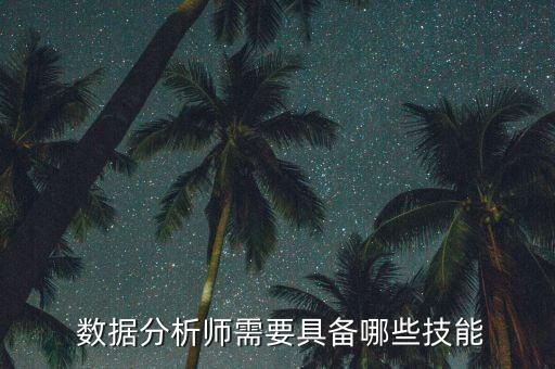  數(shù)據(jù)分析師需要具備哪些技能