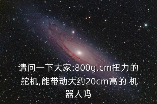 請問一下大家:800g.cm扭力的 舵機,能帶動大約20cm高的 機器人嗎