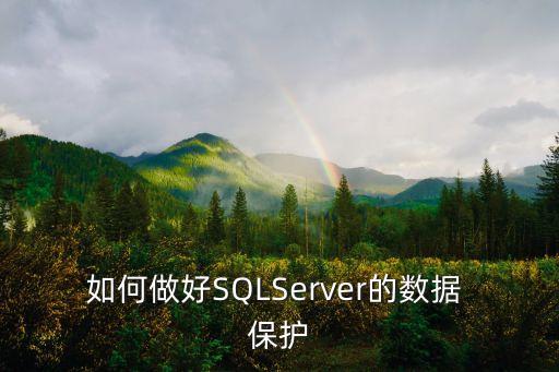 如何做好SQLServer的數(shù)據(jù) 保護(hù)
