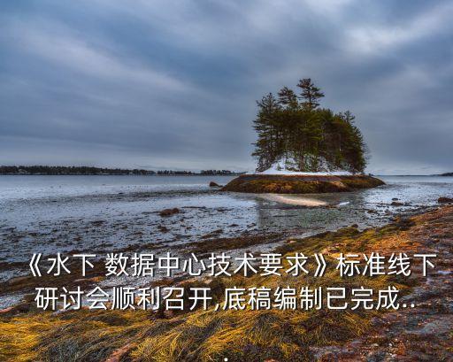 《水下 數(shù)據(jù)中心技術(shù)要求》標(biāo)準(zhǔn)線下研討會(huì)順利召開,底稿編制已完成...