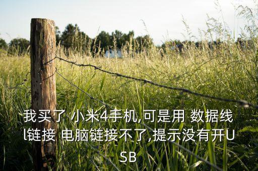 我買(mǎi)了 小米4手機(jī),可是用 數(shù)據(jù)線l鏈接 電腦鏈接不了,提示沒(méi)有開(kāi)USB