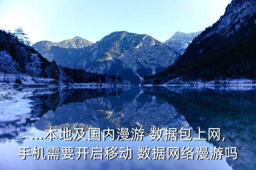 ...本地及國內(nèi)漫游 數(shù)據(jù)包上網(wǎng),手機需要開啟移動 數(shù)據(jù)網(wǎng)絡(luò)漫游嗎