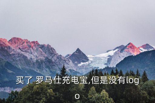 買了 羅馬仕充電寶,但是沒(méi)有l(wèi)ogo