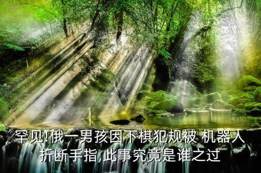 罕見(jiàn)!俄一男孩因下棋犯規(guī)被 機(jī)器人折斷手指,此事究竟是誰(shuí)之過(guò)
