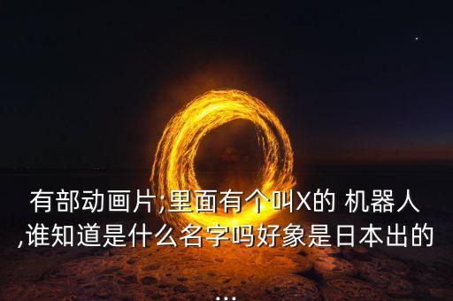 有部動(dòng)畫(huà)片;里面有個(gè)叫X的 機(jī)器人,誰(shuí)知道是什么名字嗎好象是日本出的...