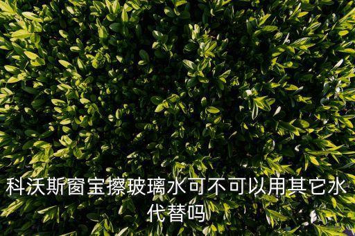 科沃斯窗寶擦玻璃水可不可以用其它水代替嗎