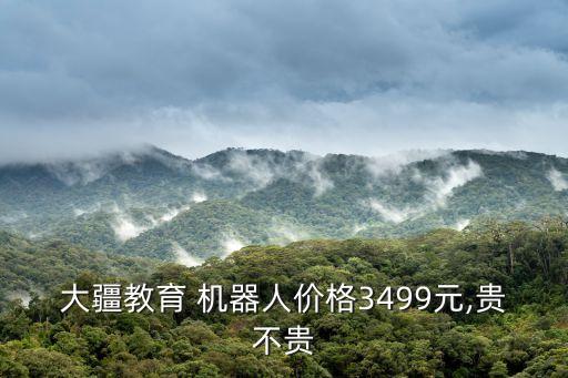大疆教育 機(jī)器人價(jià)格3499元,貴不貴