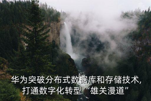  華為突破分布式數(shù)據(jù)庫(kù)和存儲(chǔ)技術(shù),打通數(shù)字化轉(zhuǎn)型“雄關(guān)漫道”