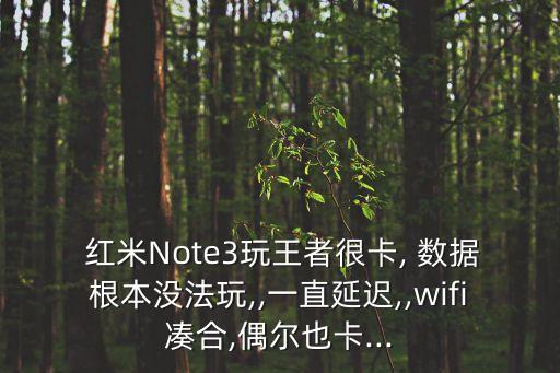  紅米Note3玩王者很卡, 數(shù)據(jù)根本沒法玩,,一直延遲,,wifi湊合,偶爾也卡...
