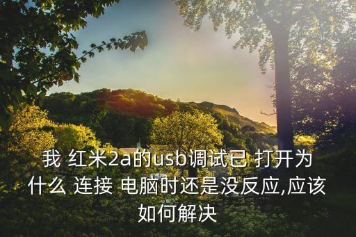 我 紅米2a的usb調試已 打開為什么 連接 電腦時還是沒反應,應該如何解決