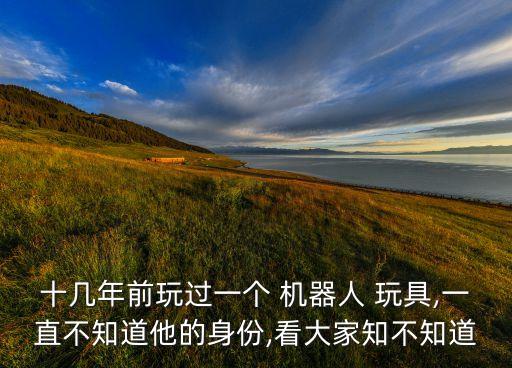 十幾年前玩過一個(gè) 機(jī)器人 玩具,一直不知道他的身份,看大家知不知道