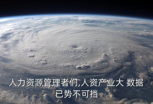 人力資源管理者們,人資產(chǎn)業(yè)大 數(shù)據(jù)已勢(shì)不可擋