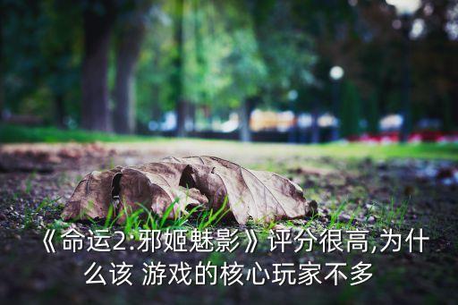 《命運(yùn)2:邪姬魅影》評分很高,為什么該 游戲的核心玩家不多