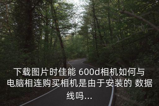 下載圖片時(shí)佳能 600d相機(jī)如何與電腦相連購買相機(jī)是由于安裝的 數(shù)據(jù)線嗎...